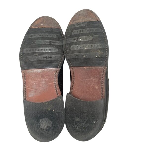 BOSTONIAN STOCKBRIDGE SCOTT BLACK LEATHER LACE UP LOAFER OXFORDS 7.5 D (WIDE) - Picture 9 of 9